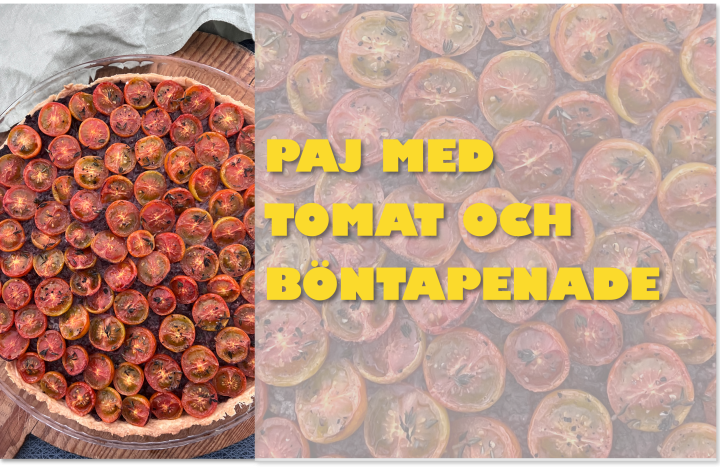 Tomat- och tapenadpaj