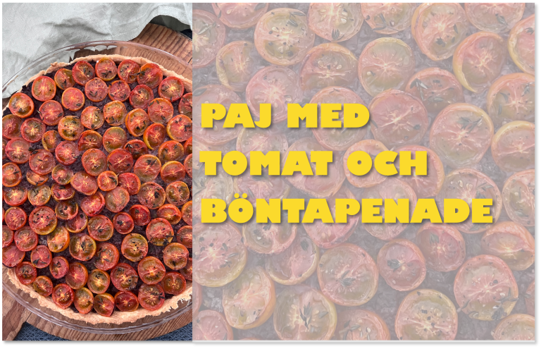 Tomat- och tapenadpaj